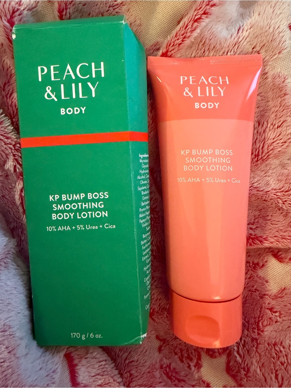 Peach and lily KP Bump Boss Smoothing Body Lotion full size 10% AHA